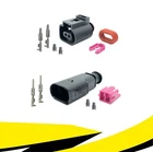 Female + Connector 2 Pin Repair Kit 1J0973702 1J0973802 for VW Audi MT Crimp