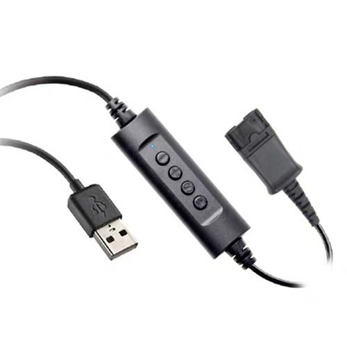 USB QD Connector Headset Cable for Call Centers, Online Classes and Meetings - Zdjęcie 5 z 6