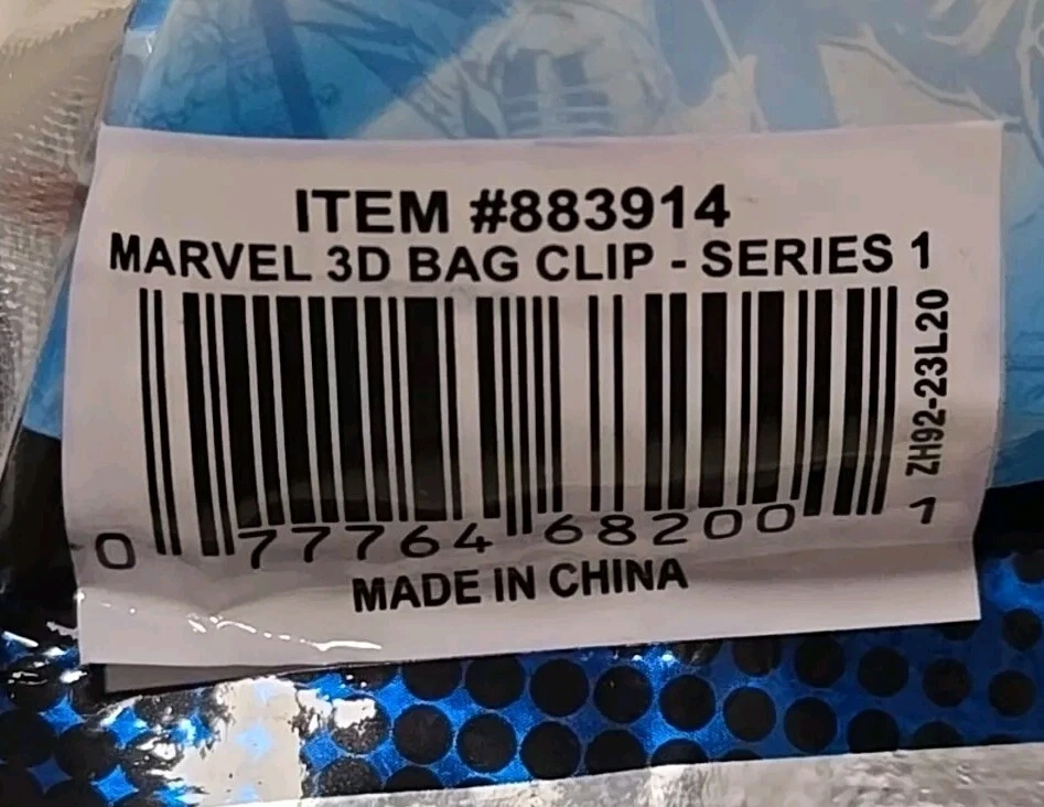 Clip de bolsa de coleccionistas Marvel nuevo sellado 3D figura percha ciega exclusiva serie 1 Foto 4 de 4