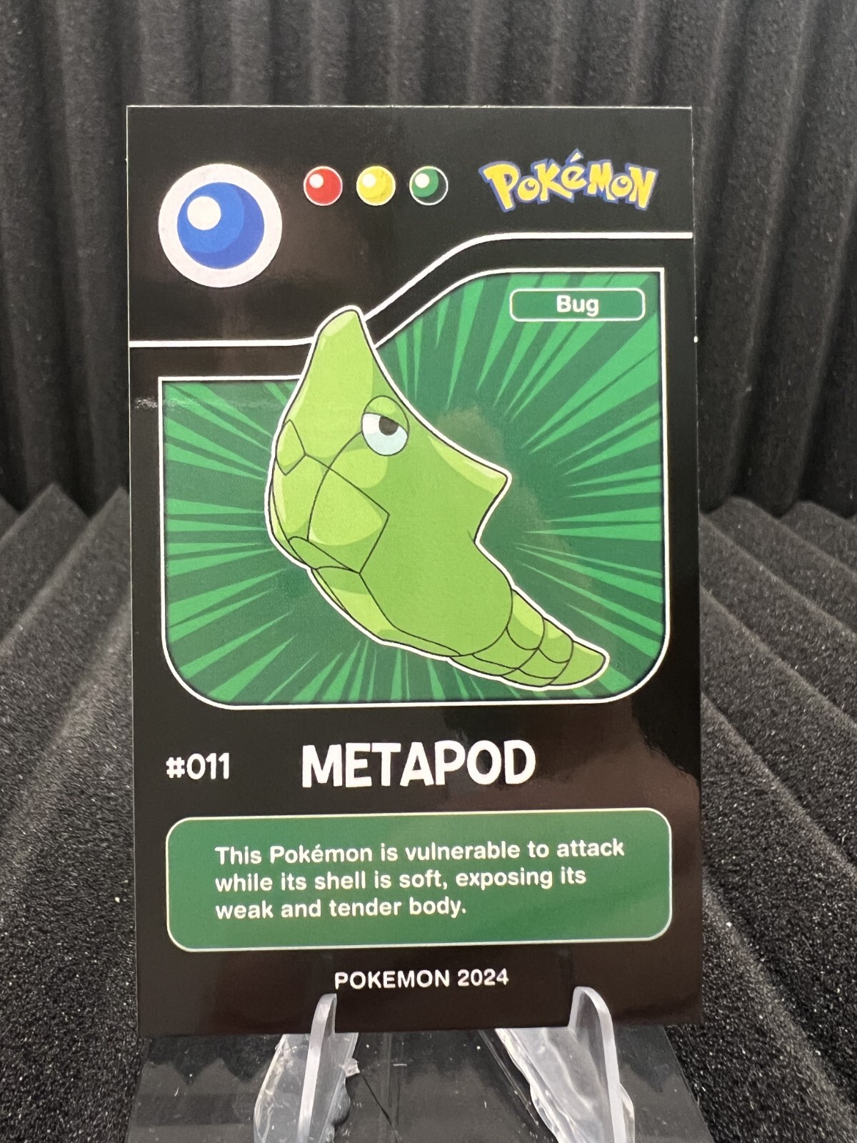 Metapod #11 - Pokedex Black Kanto 2024 - Pokemon Card NM