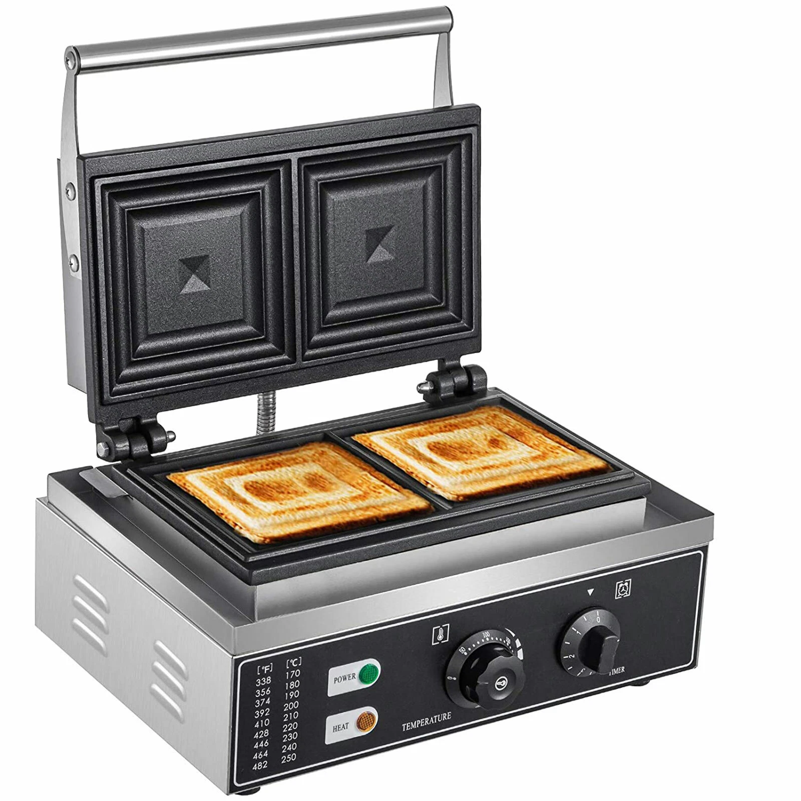 Stainless Steel Commercial Sandwich Machine Panini Press Grill Making Machine