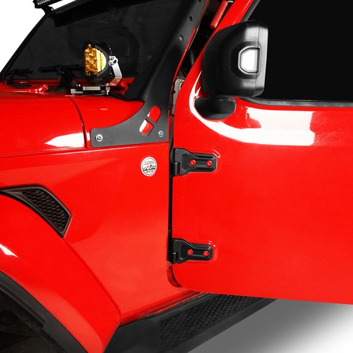 Hooke Road 16Pcs Front & Rear Door Hinge Set for Jeep Wrangler JL & JT 2018-2025 - Picture 8 of 12