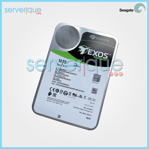Seagate ST18000NM000J Exos X18 18TB 6Gbps 7.2K 256MB SATA 3.5" Internal HDD - 第 1/3 張圖片