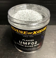 House Of Kolor Metal Flake Umf02-c01 Ultra Silver Dry Mini Flake 3 Oz