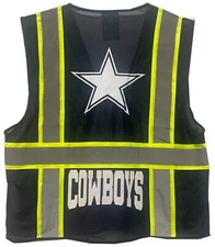 🏈🦺DALLAS COWBOYS REFLECTIVE SAFETY VEST W/SILVER REFLECTIVE LOGO M/L/XL/2XL🦺
