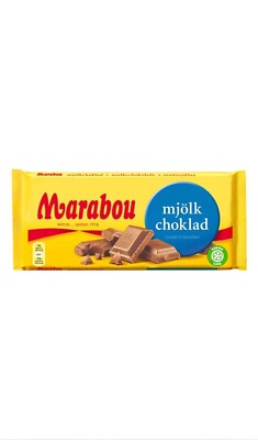 Marabou Milk Chocolate Bar Many Flavors 185-200 gram Made in Sweden