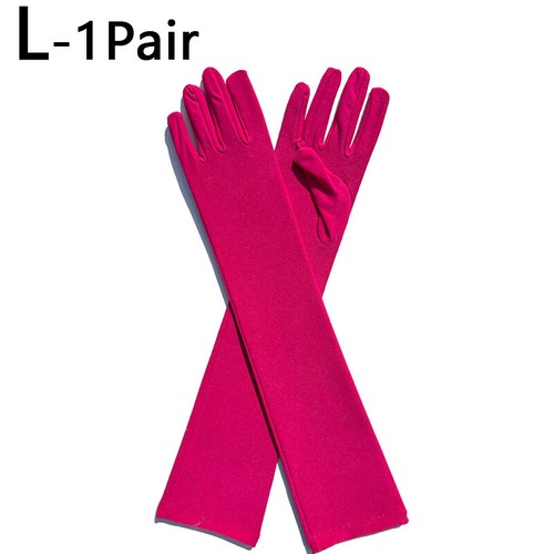 Women Matte Long Gloves Opera Wedding Bridal Evening Party Prom Costume Gloves - Picture 33 of 36