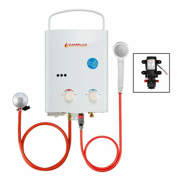 Camplux AY132 5L Portable Tankless Water Heater White for sale online