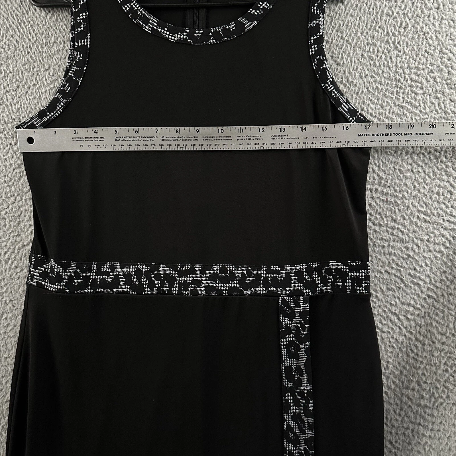 Abito donna Michael Kors nero taglia media stampa animalier midi misto poliestere