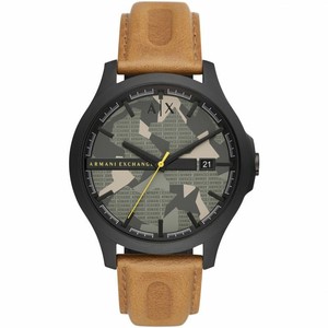 armani exchange leather strap