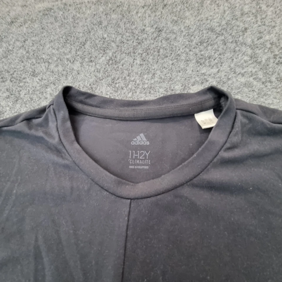 Adidas Camisa Niños 11-12 Años Gris Fútbol Niñas Deportes Manga Corta Talla 11-12Y Foto 3 de 4