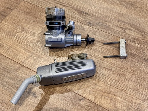 Motore OS 75AX con silenziatore E-4040 più distanziale di scarico 12mm - Foto 3 di 5
