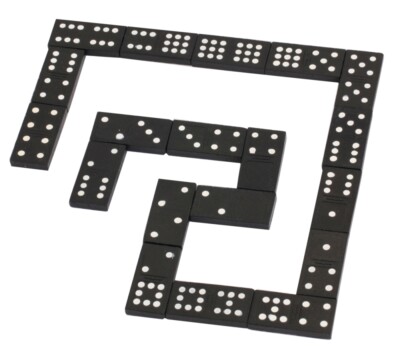 Naturl Games Domino in Holzbox, 55 Steine