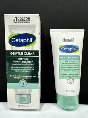 Cetaphil Gentle Clear Mattifying Acne Moisturizer - 3 fl oz *(See Date Photos)
