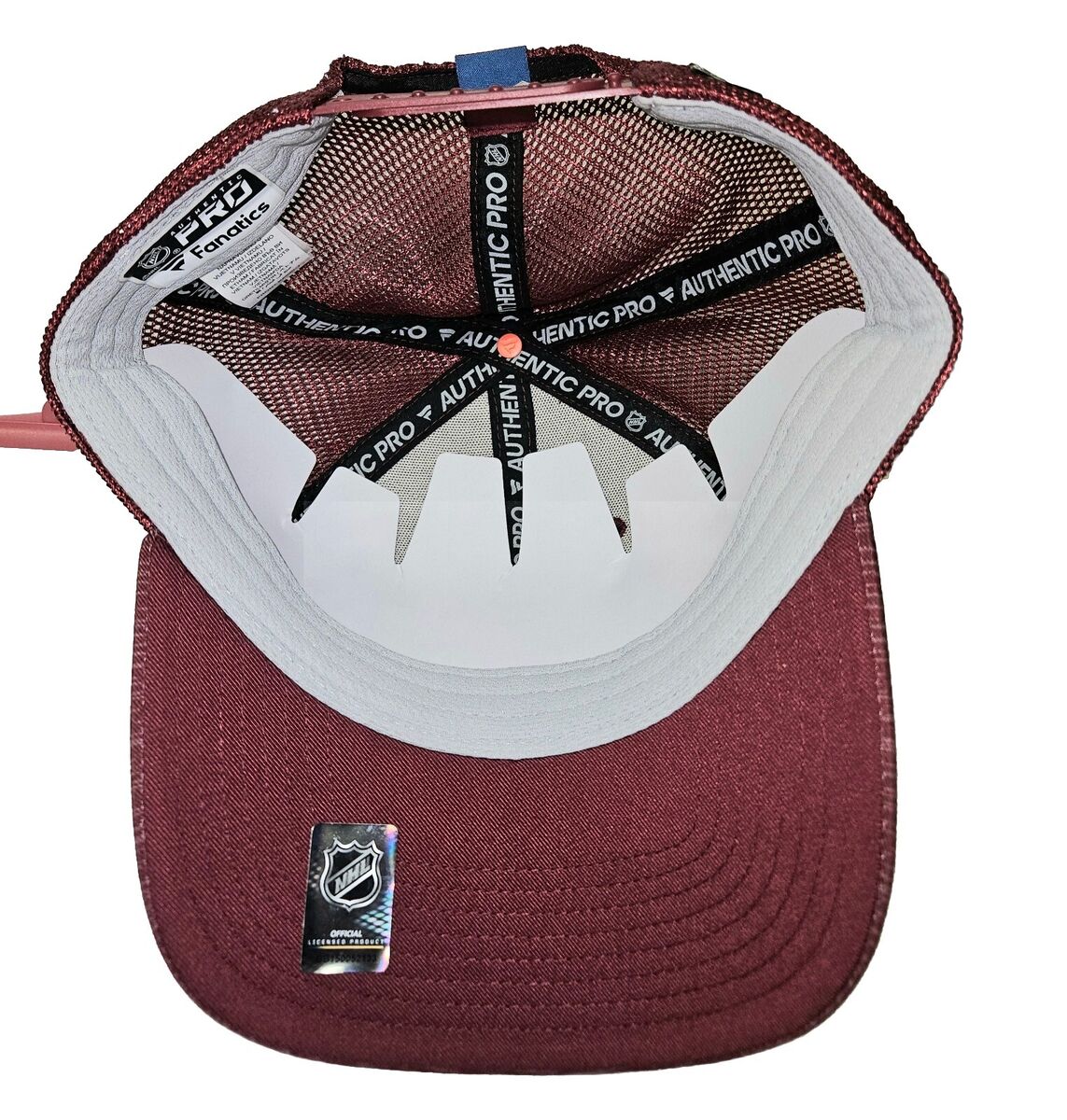 Colorado Avalanche Fanatics Women's Burgundy Authentic Pro Trucker Hat NWT Colorado Avalanche Fanatics Women's Burgundy Authentic Pro Trucker Hat NWT