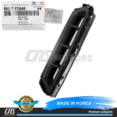 OEM Front Bumper Air Curtain Grille Passenger For 19-20 Elantra Sedan 86562F2AA0