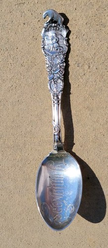 ESCONDIDO, CAL ~ STERLING SOUVENIR LÖFFEL ~ WAWONA ~ BÄR ~ EINLASSTAG ~ ALT!