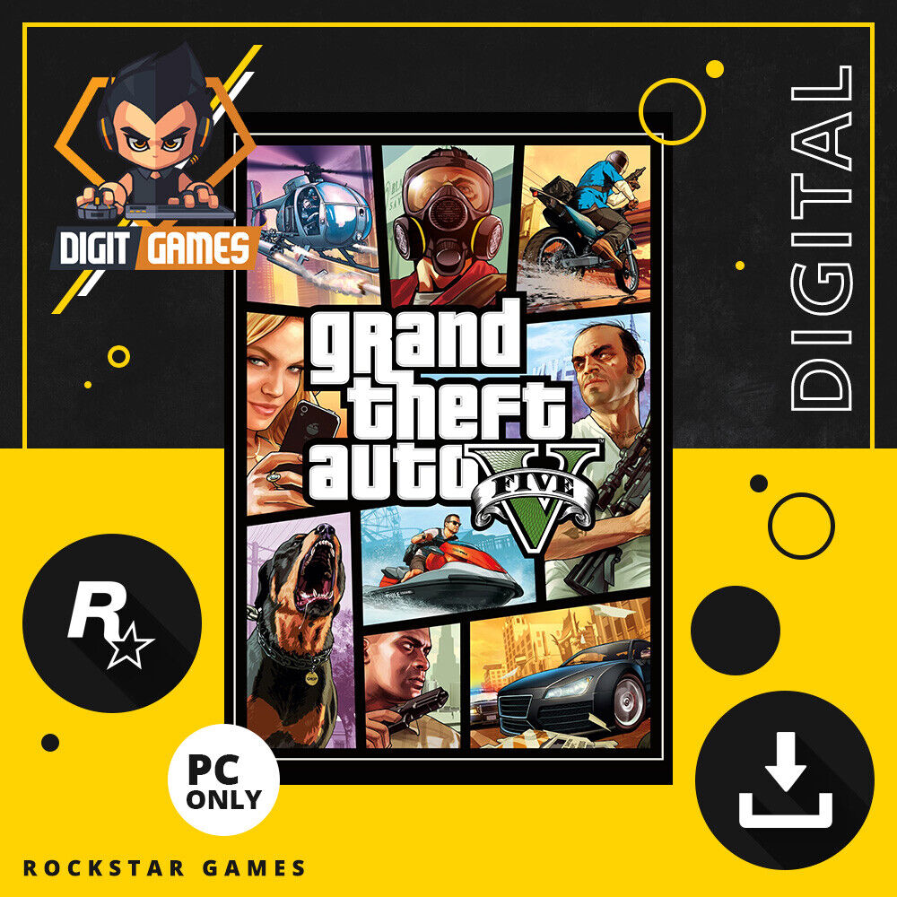 Buy Grand Theft Auto V (GTA 5) Rockstar Game PC CD-Key