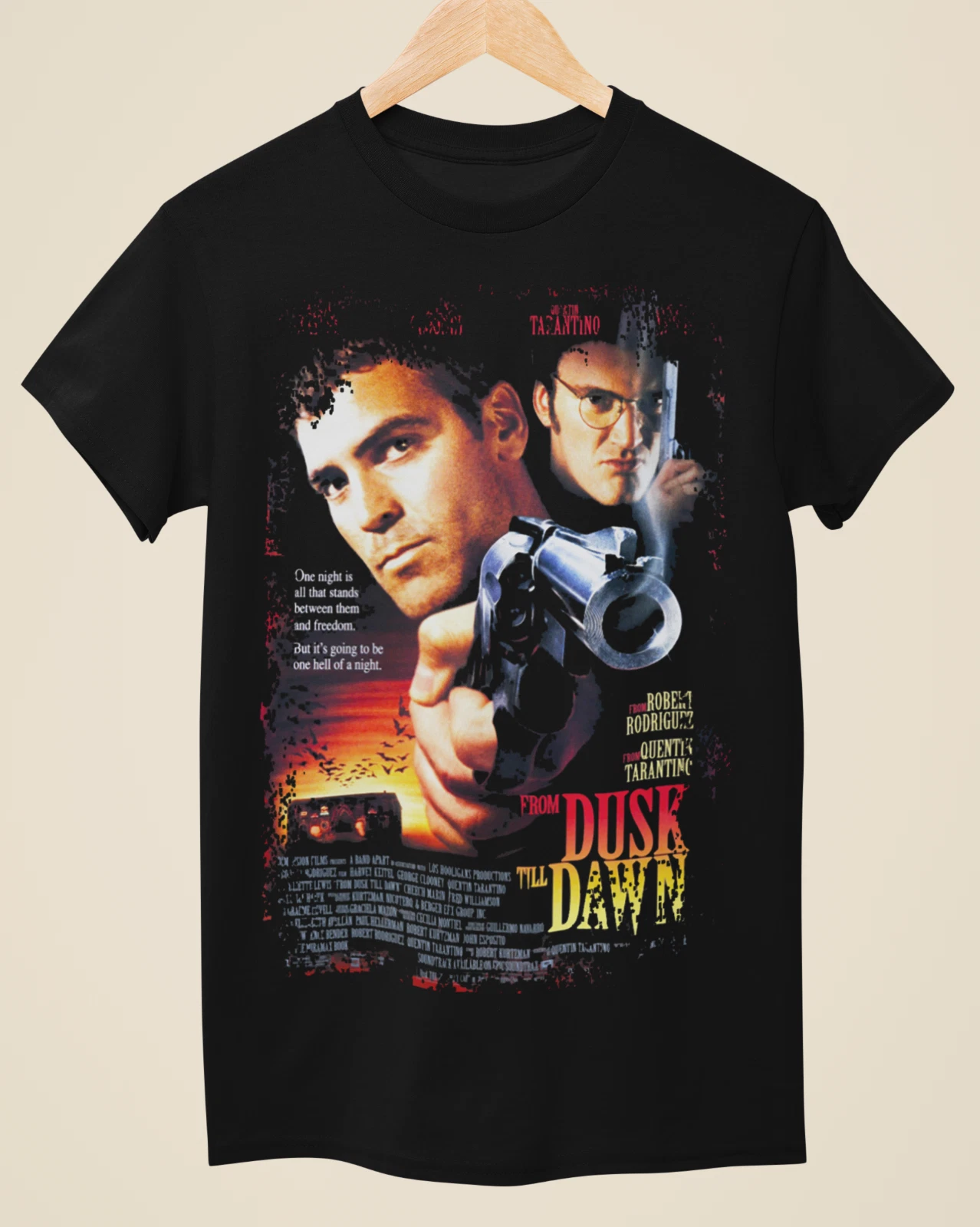 From Dusk Till Dawn - Movie Poster Inspired Unisex Black T-Shirt
Opens in a new window or tab