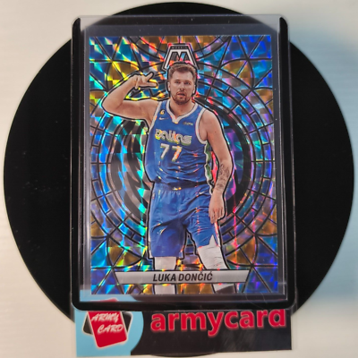 2022-23 Panini Mosaic Luka Doncic Stained Glass Case Hit SSP #6 
