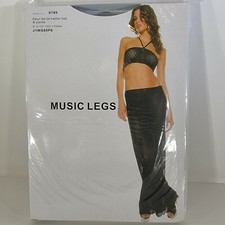 Music Legs Fleur De Lis Halter Top  Pants 9789 One Size 5'-5'10'' 100-175lbs