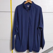 Russell Athletic XXL Navy ThermaPower Quarter Zip Fleece Pullover Mens Warm Top