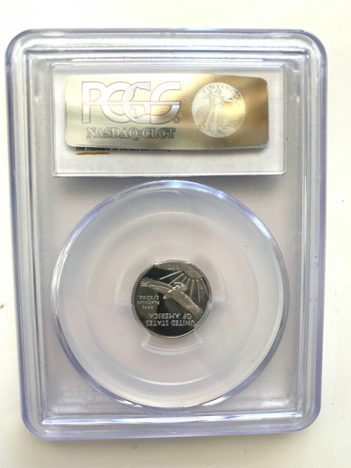 1997-W $10 STATUE OF LIBERTY AMERICAN EAGLE PROOF 1/10 OZ PLATINUM PCGS PR69DCAM - Image 2 of 3