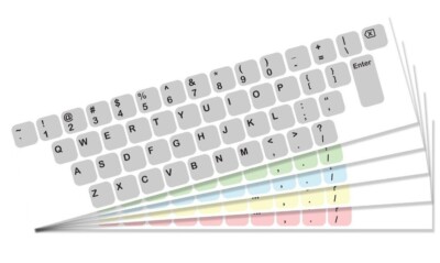 Standard English Keyboard Sticker QWERTY Dvorak Colemak Vinyl Decal Sticker