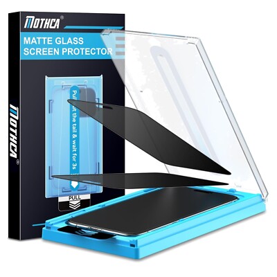 2er Sichtschutzfolie Matt für iPhone 16 Pro Max 6,9'' Anti-Spy Privacy Glas