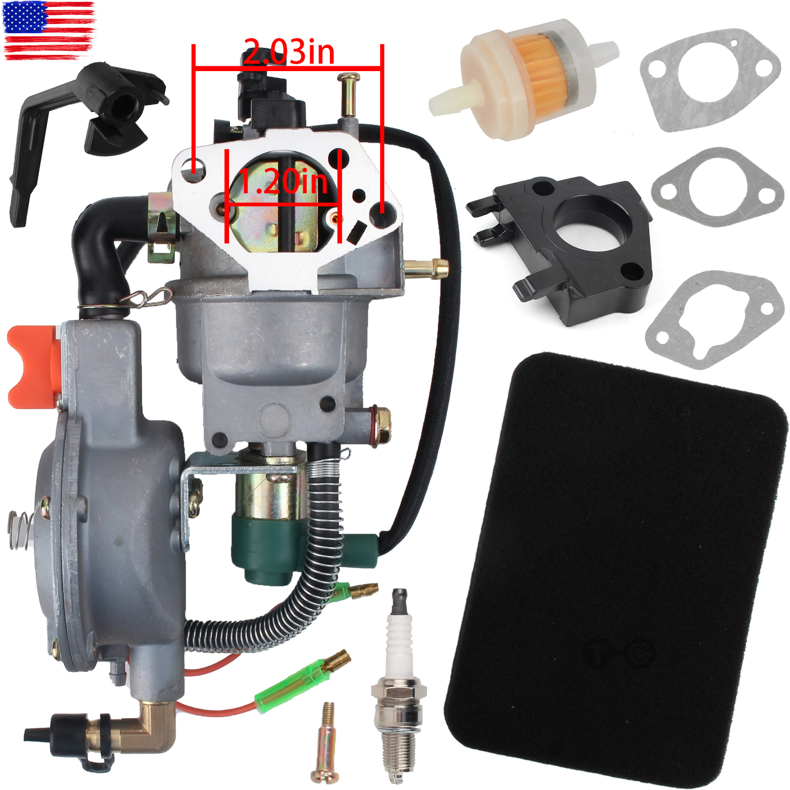 Carburetor Carb For Duromax XP10000EH 10000 Watts 18HP LPG NG Generator