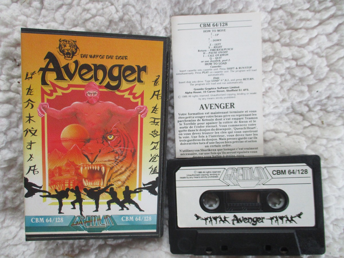 Cassette De Jeu Commodore 64 - The Way Of The Tiger - 1986 - Très Bon état - Collection Rétro