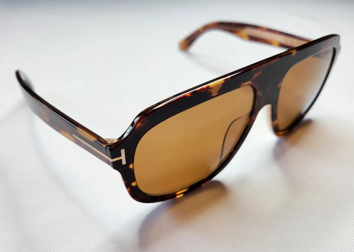 TOM FORD RONAN TF743 55H HAVANA TORTOISE w BROWN OPTIMIZED POLARIZED LENS JAPAN
