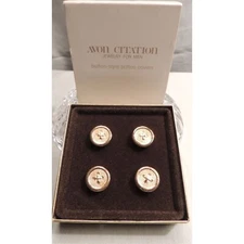 Avon Citation For Men Button Style Button Covers Goldtone