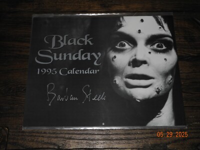 BLACK SUNDAY BARBARA STEELE 1995 CALENDAR SIGNED!!!