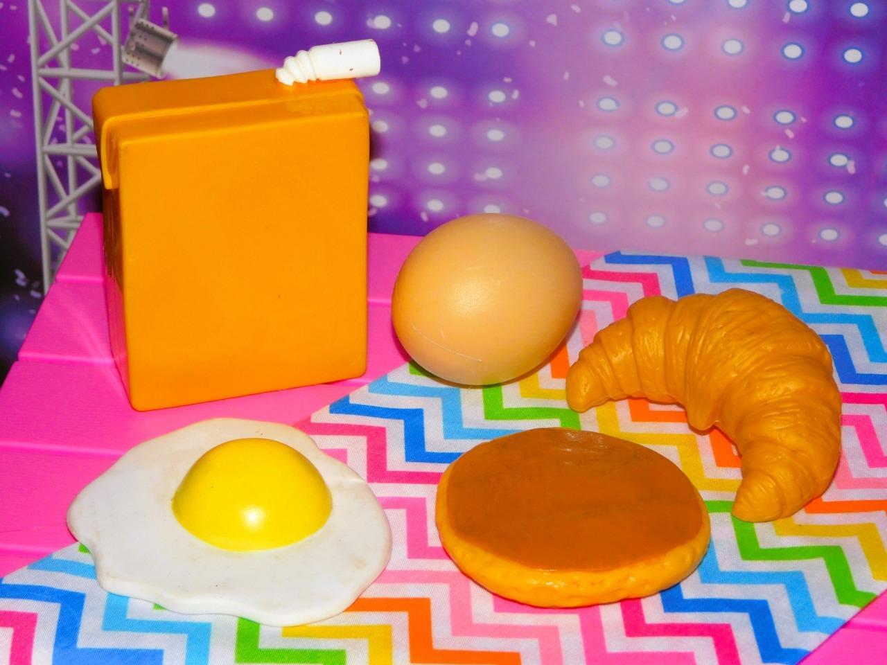 Learning Resources Play Food Breakfast Set with Orange Juice Egg Croissant Pancakes-image