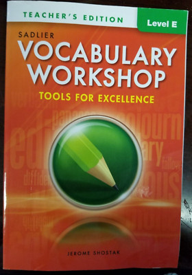 Vocabulary Workshop,Tools for Excellence, Teacher Edition GRADE 10 LEVEL E @2022