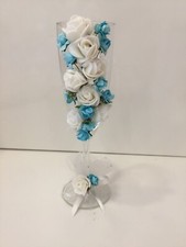 Sektglas Rosen Brautpaar Süslü Kadeh Bardak Hochzeit Nisan Nikah Gelin Damat