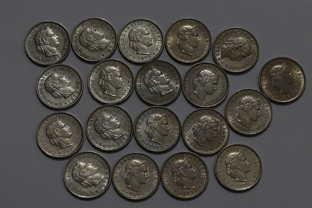 G-RAP / Swiss – What Does It Mean 🧭 🇨🇭 SWITZERLAND 20 RAPPEN 1960'S/1970'S COLLECTION B58