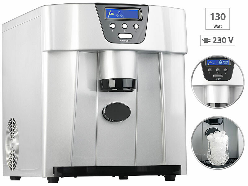 Machine à glaçons professionnelle avec distributeur Rosenstein & Söhne en inox