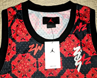 NEW NIKE JUMPMAN, MEN'S LARGE, ZION AIR JORDAN DRI-FIT  JERSEY, MSRP $65.00!