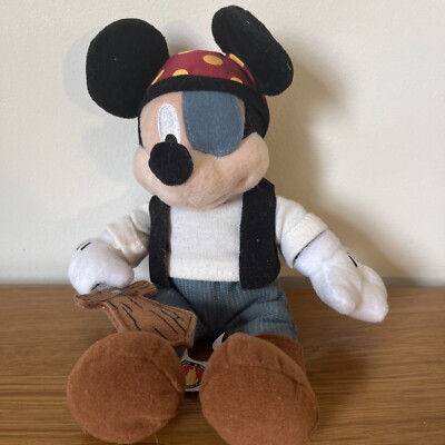 Mickey Mouse im Piratenkostüm 8 Zoll Plüsch/Sitzsack - Walt Disney World