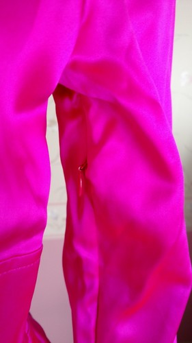 New Authentic Versace Bodycon Silk Pink Strappy Open Back Dress Size 8 - Picture 5 of 5