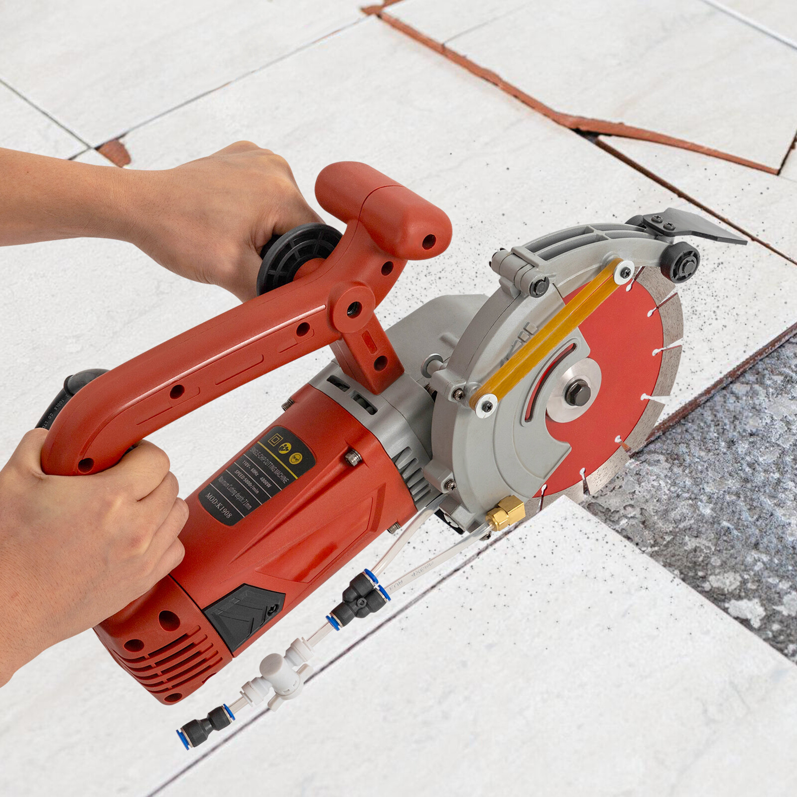 110V Electric Concrete Saw Slotting Machine Single-chip Concrete Cutting Machine