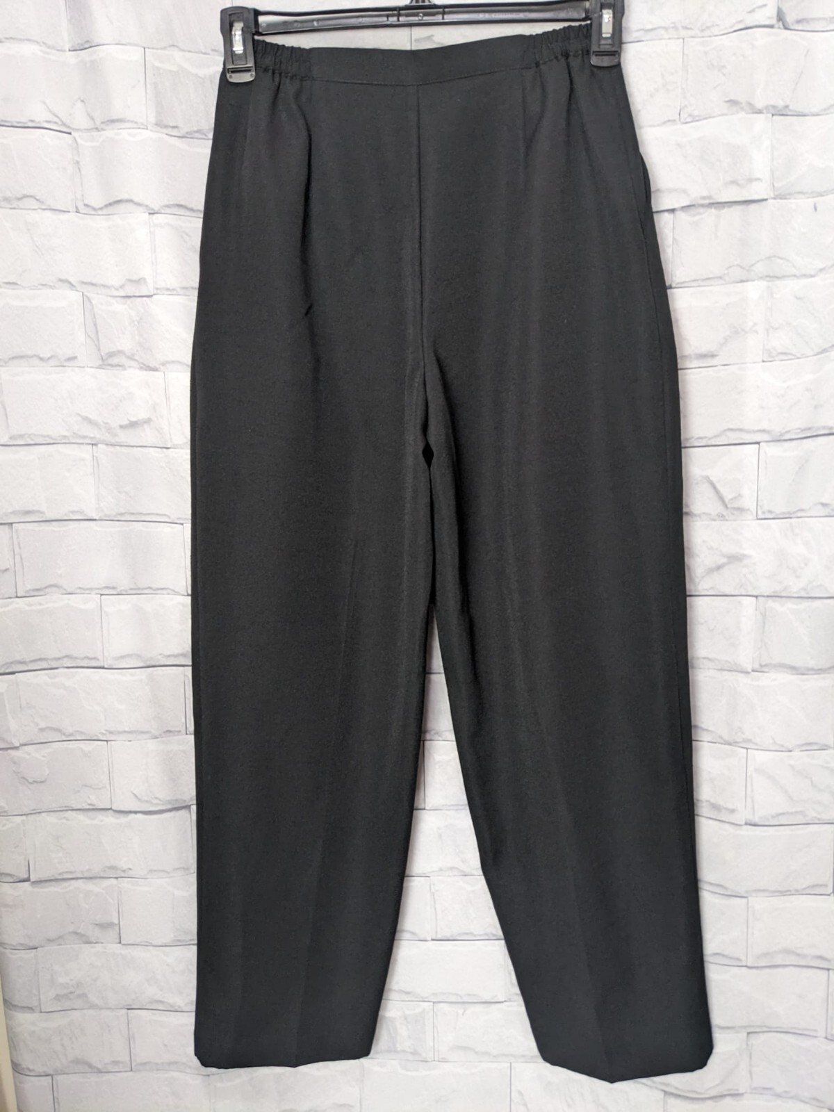 Jaclyn Smith Classics Women's Solid Black Pleated… - image 2