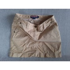 vineyard vines Women 2 Corduroy Belted Slash Pockets Brown Cotton Mini Skirt