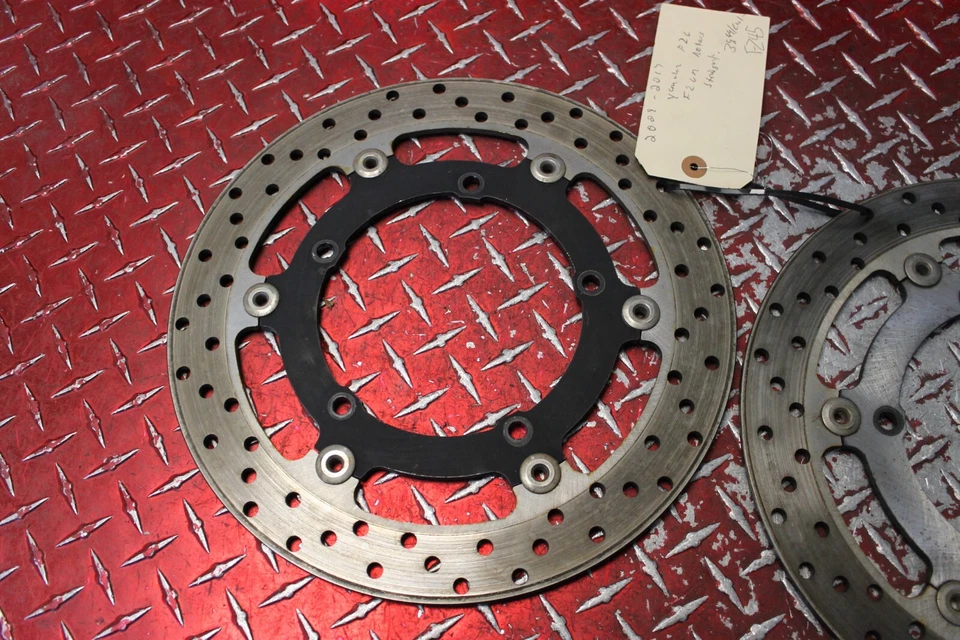 Yamaha FZ6 FZ6R 2009-2017 OEM ROTORES DE FRENO DELANTEROS RECTOS FZ45 Foto 4 de 4