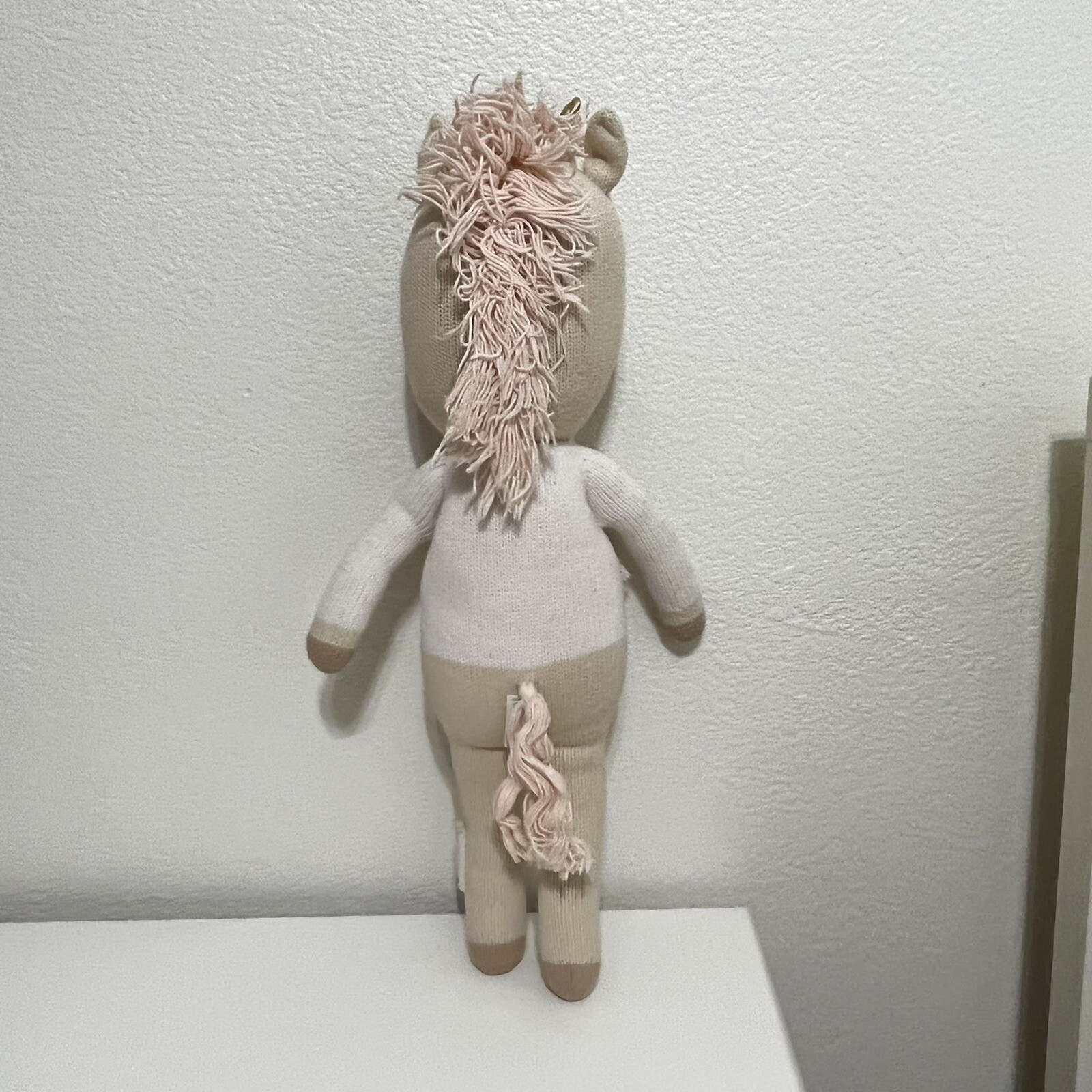 Cuddle + Kind Zara the Unicorn Plush Knit Handmade Doll Stuffed Animal 20" thumbnail 10