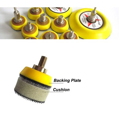 1.2'' Hook and Loop Pad Backing Plate 30mm Buffing Polishing Sanding Thread M6 M8