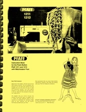 PFAFF 1211 1212 Sewing Machine OWNER'S INSTRUCTION MANUAL