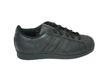 ADIDAS SUPERSTAR ORIGINALS JUNIOR B25724 TRIPLE BLACK SNEAKER BIG KID'S